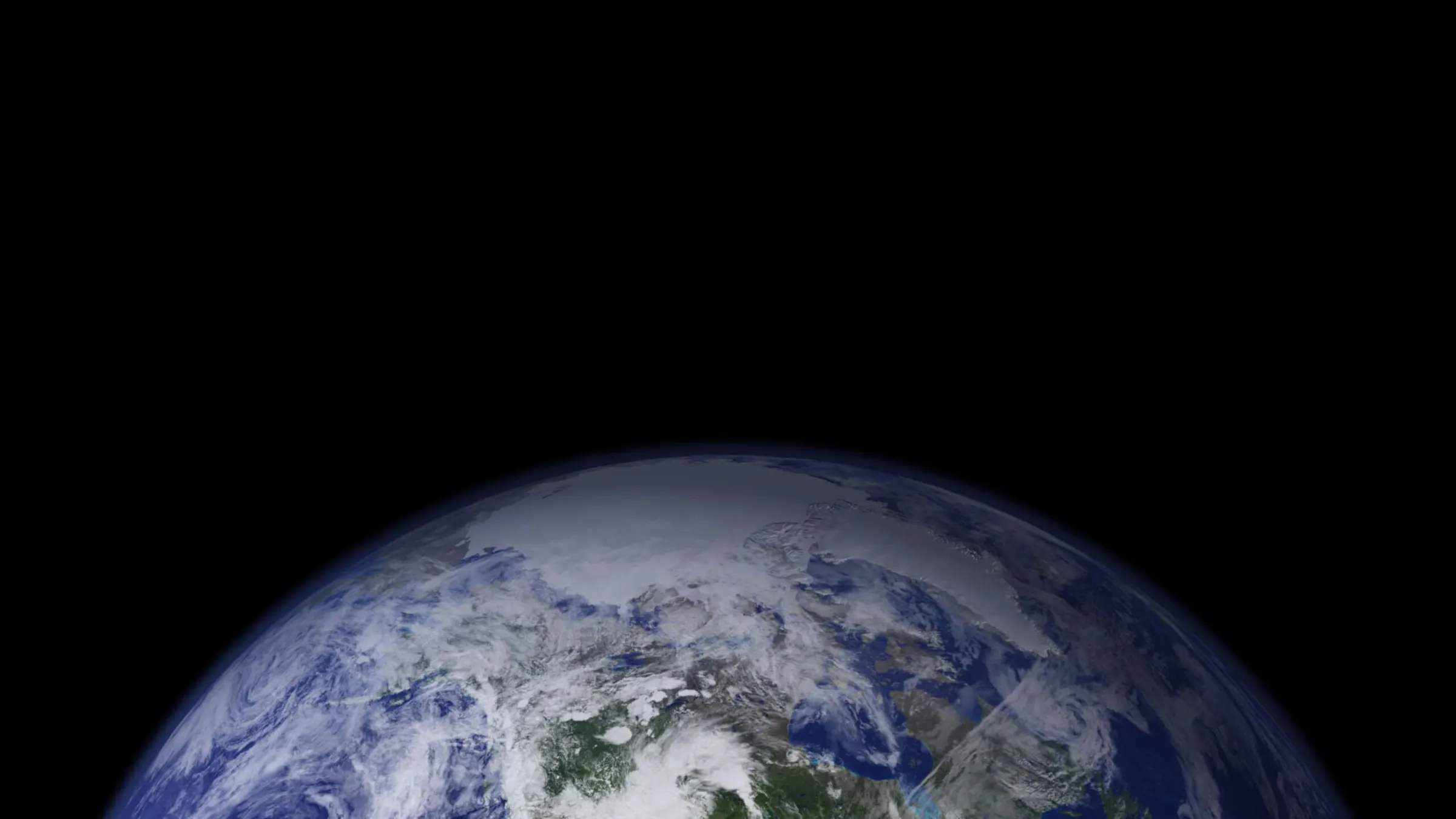 Earth at night seen from orbit